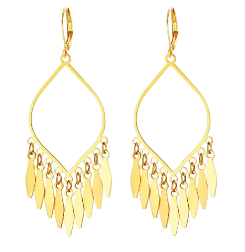 Dangling Feather Earrings