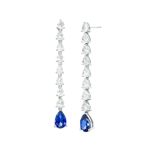 Sapphire Drop Earrings