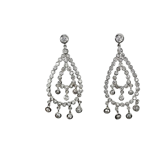 Silver Chandelier Earrings